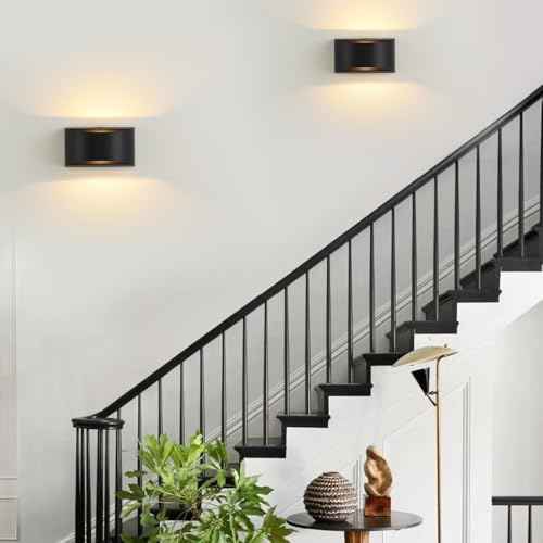 Black Modern LED Wall Sconces (1 Packs LED Wall Sconces / 1 Pack)