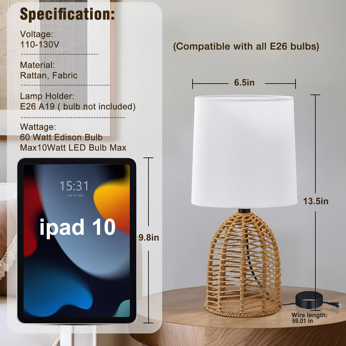 Small Table Lamp (Country)