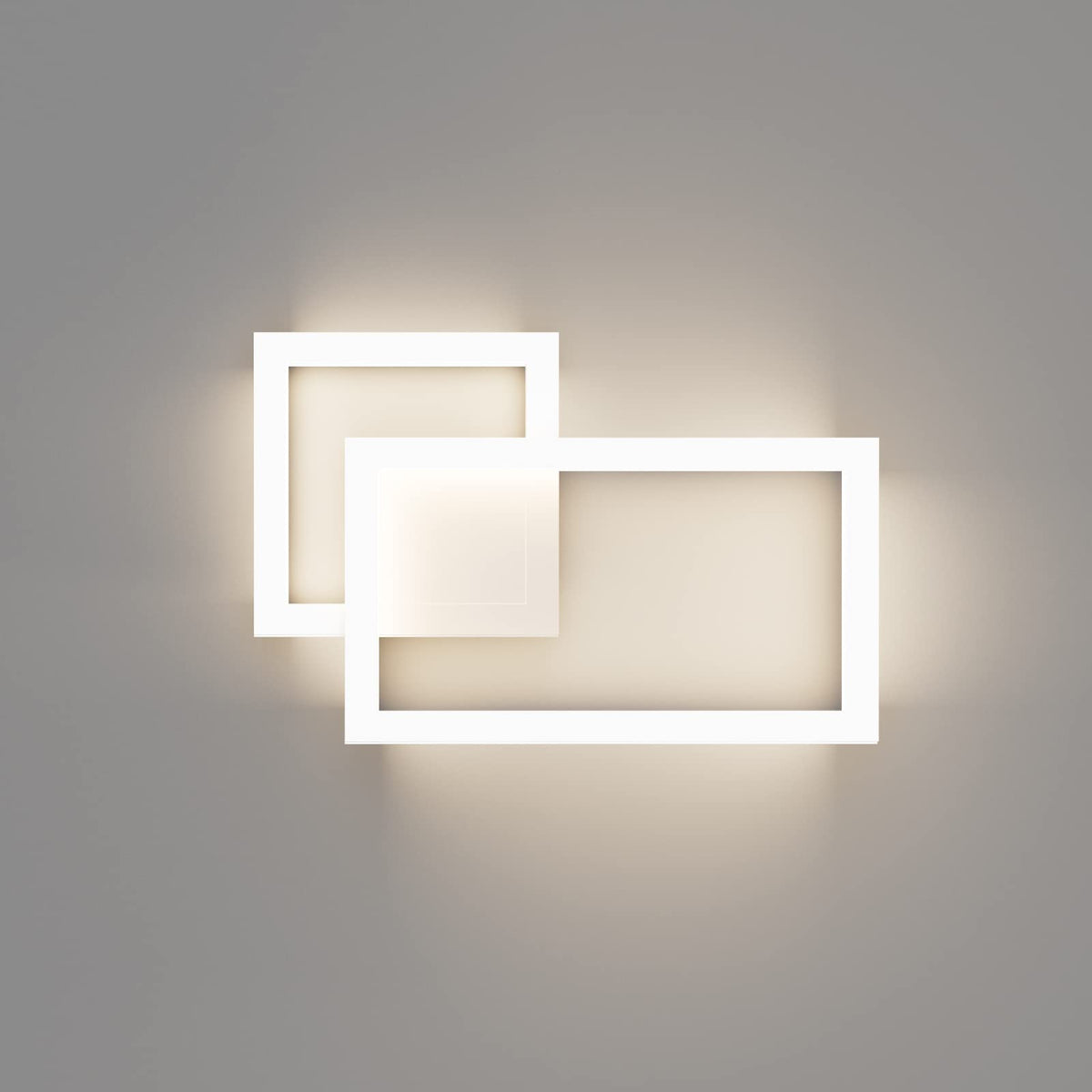 Modern Indoor Wall Sconce Aluminum Up and Down 20W LED Modern Wall Sconce for Indoor Living Room Bedroom Hallway (White(Natural Light) / 1-Pack)