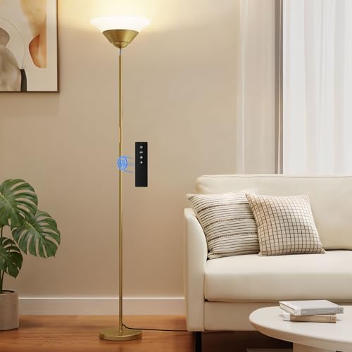 Torchiere Floor Lamp (Gold)