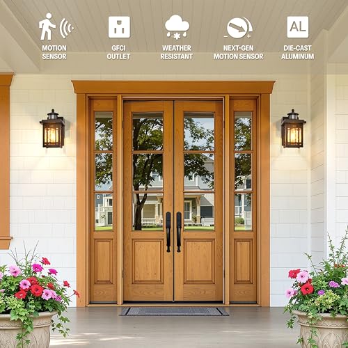 Porch Light with Outlet (ORB / 1-pack)
