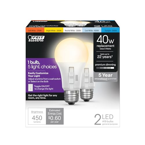 LED Light Bulbs 6 Way Bulbs (A19 - 2 Pack)