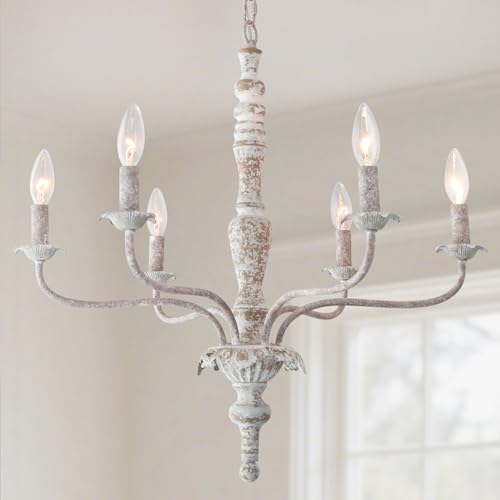 Farmhouse 6 Lights French Country Chandelier