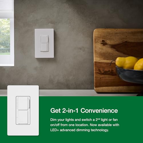 Maestro LED+ Dual Dimmer and Switch (2 Pack / Maestro Dual Dimmer and Switch)