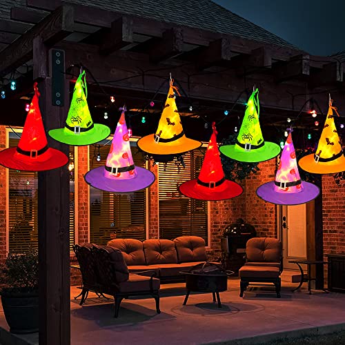 Halloween Witch Hat Lights Decorations Outdoor