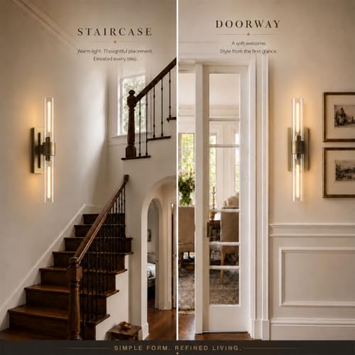 Hardwired Solid Brass Wall Sconce (Antique Bronze / 1 Pack)