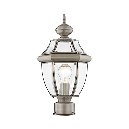 Lighting 2153 Outdoor Post with Clear Beveled Glass Shades