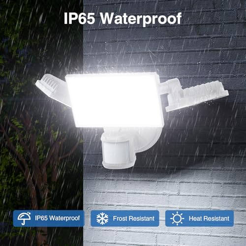 150W Motion Sensor Lights Outdoor for Outside (White)