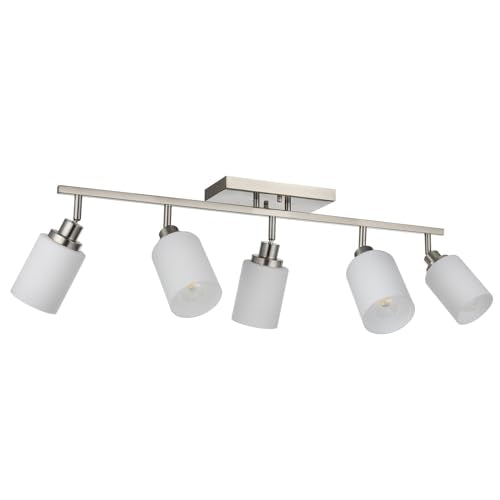 5 Lights Complete Track Lighting Kits in Brushed Nickel (Brushed Nickel / 5-Lights)