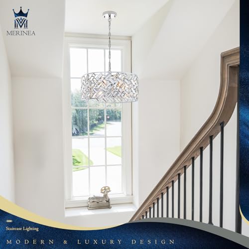 Chrome Crystal Chandelier 18" Drum 6 (Medium Drum Chrome)