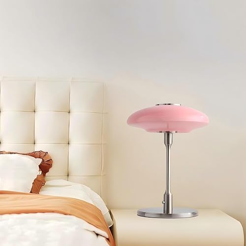 Nordic Medieval Table Lamp (Pink/Chrome, 12.6 Inch)
