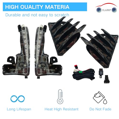 Fog Lights LED Front Fog Lamps Assembly Compatible with Toyota Corolla SE XSE 2017 2018 2019 LED Fog Lamp Kit Replacement for 8144002030 8143002030 AM (Fit for Corolla SE/XSE 2017-2019)