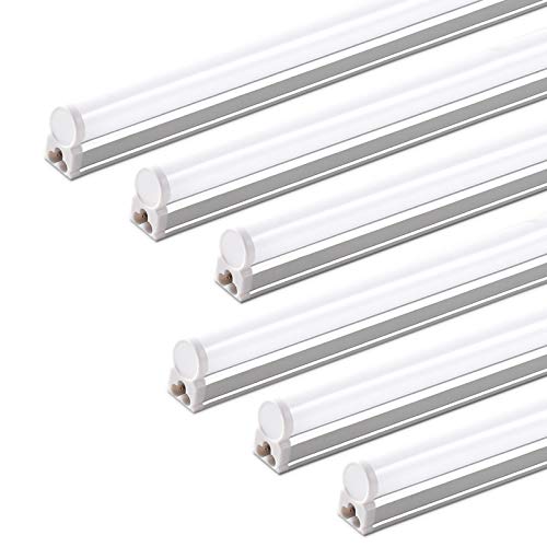 Pack of 6 LED T5 Shop Light 3FT (6500k Super Bright White / 3 Feet)