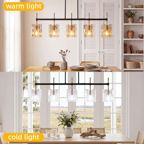5 Light Rectangular Chandelier