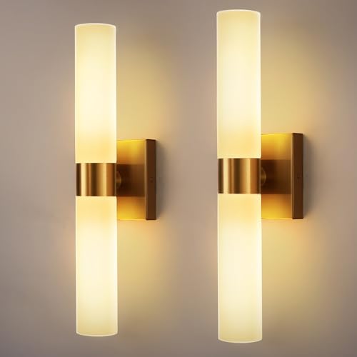 Wall Sconce Set of 2 (Gold / 17in)