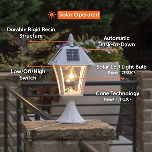 Baytown II Bulb Solar Lamp Post Light Kit 77