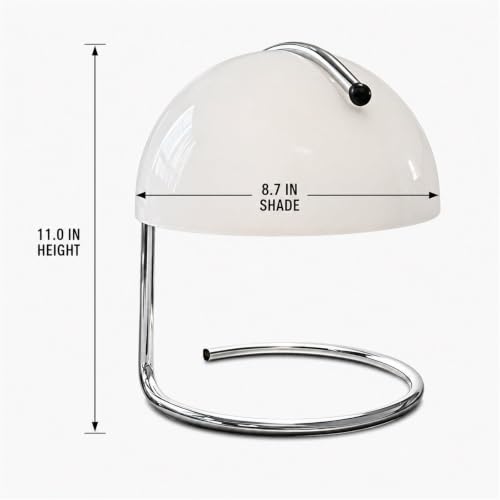 Modern Table Lamp (White, 8.7 Inch)