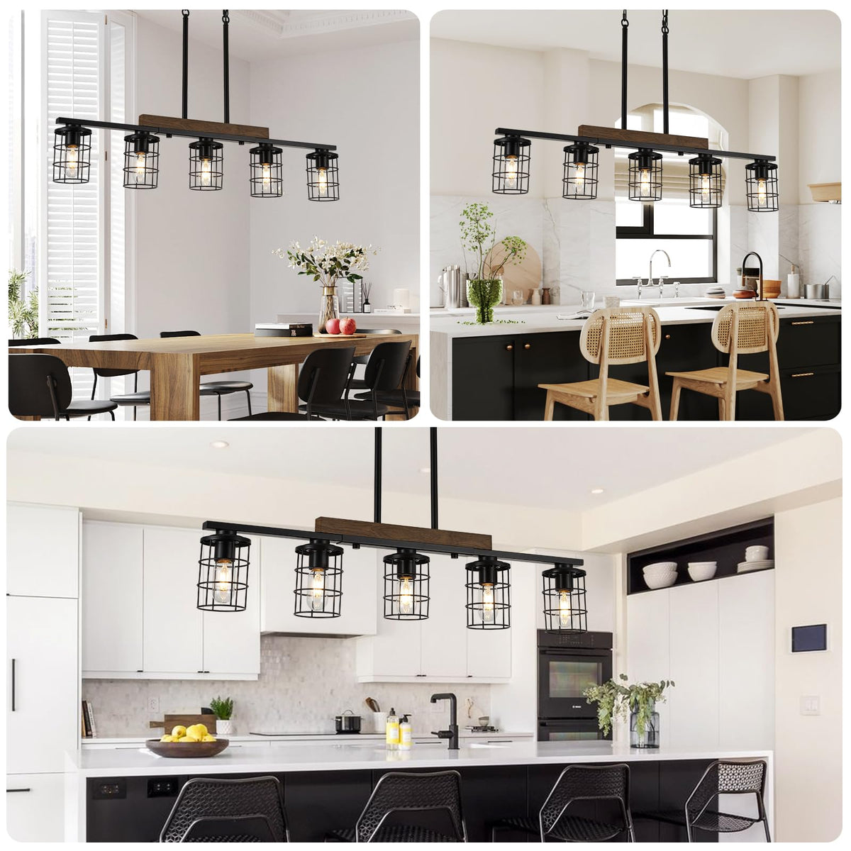5 Light Farmhouse Kitchen Light Fixture (5-Light)