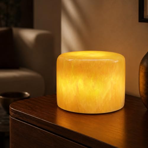 Natural Marble Cordless Touch Table Lamp