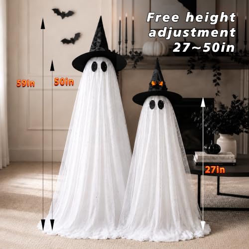 2Packs Halloween Decorations Outdoor (Large ghost)