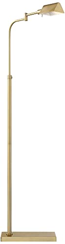 Keegan Warm Gold Adjustable Swing Arm Pharmacy 54" Tall Floor Lamp (Warm Gold)