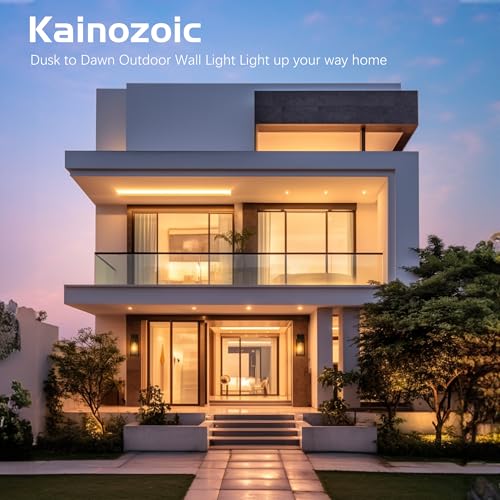 Motion Sensor Dawn to Dusk Outdoor Sensor Light Fixture Waterproof Porch Lights Anti (13 Inch)