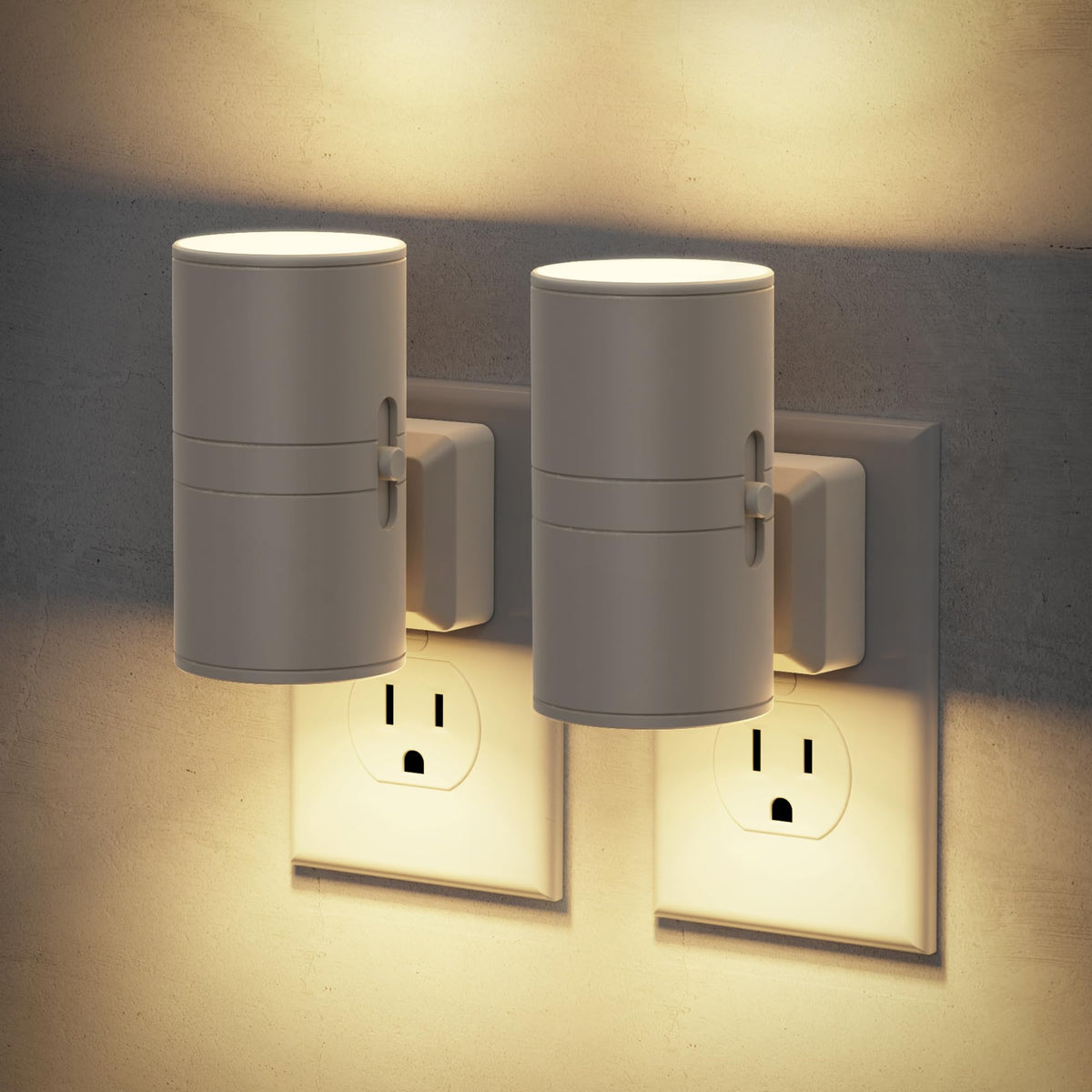 Night Lights Plug into Wall (Gray)