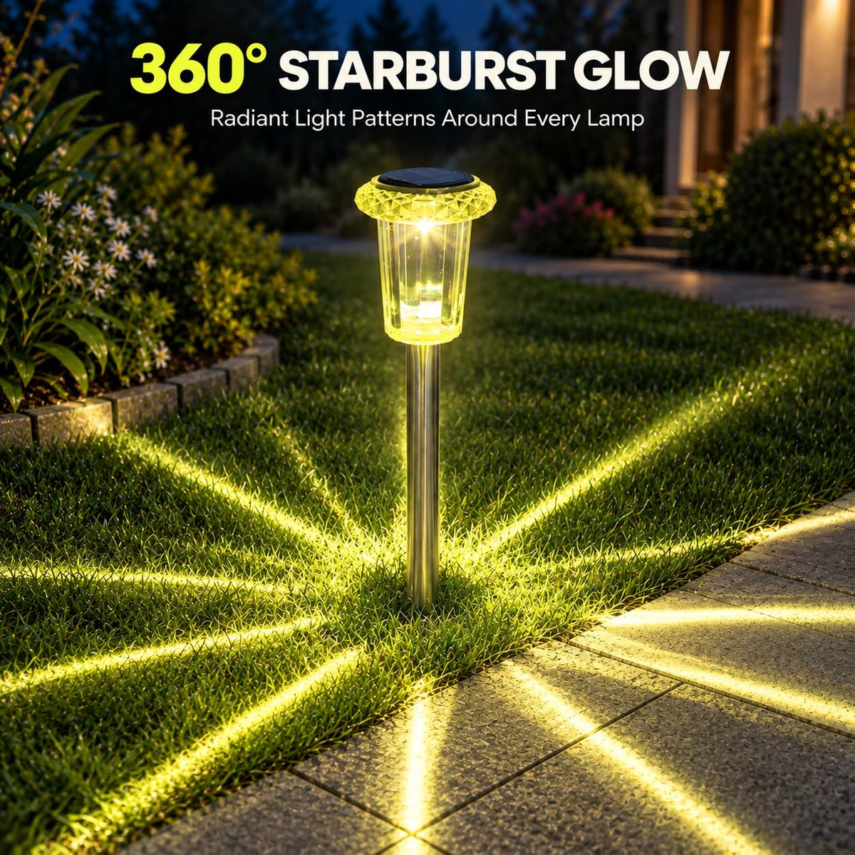 Solar Pathway Lights (Lemon Yellow)