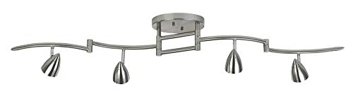 Axel Adjustable Swing Arm 4 (Brushed Nickel / 4-Light)