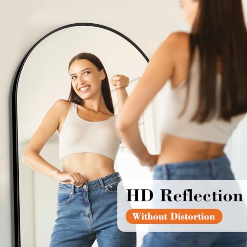 19"x58" Arched Mirror Full Length (Black-arched / 58"L x 19"W)