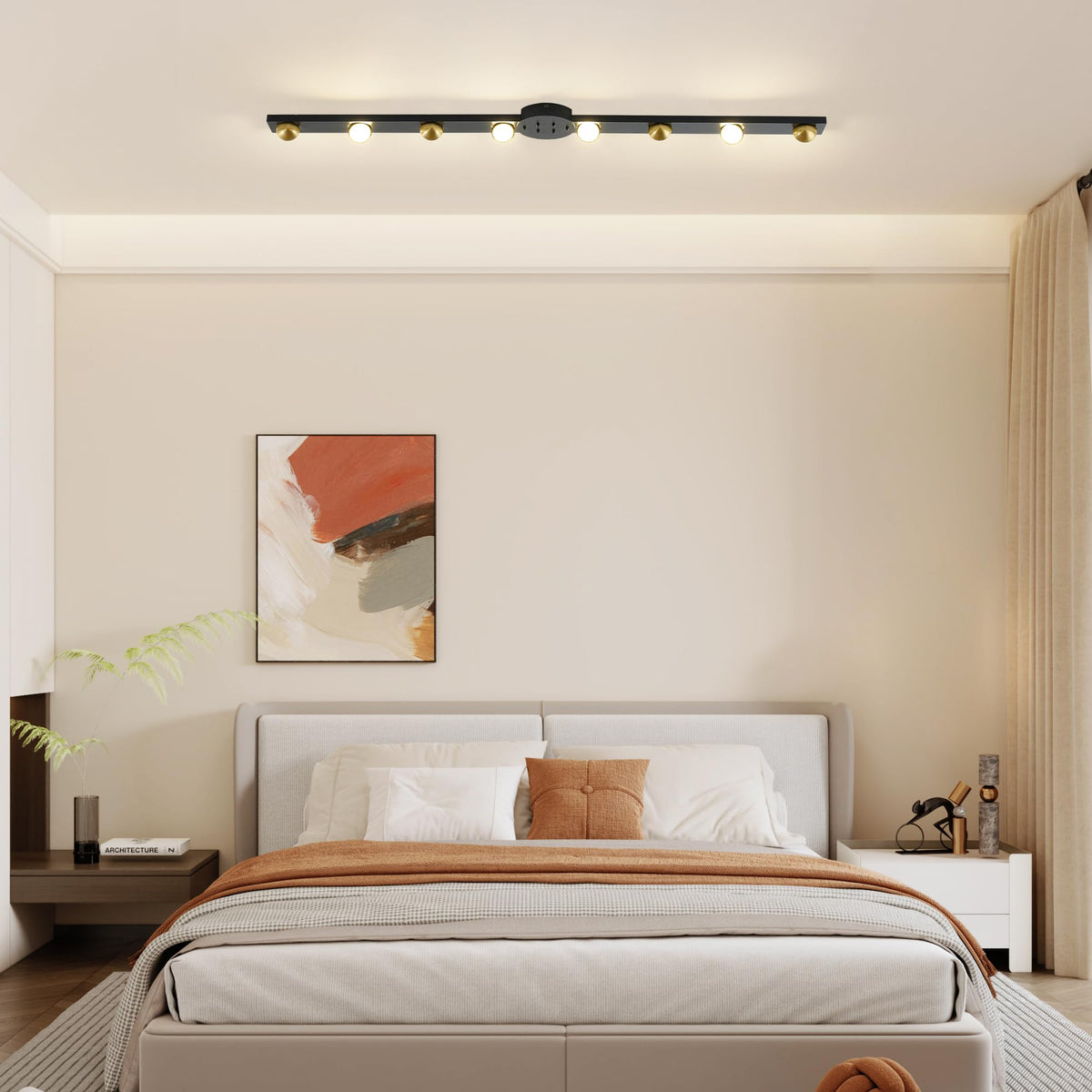 Modern Ceiling Light Track Lighting (Black)