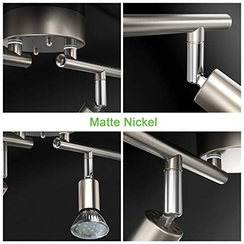 LED 4 Light Track Lighting Kit (Matt Nickel / 4 Light)