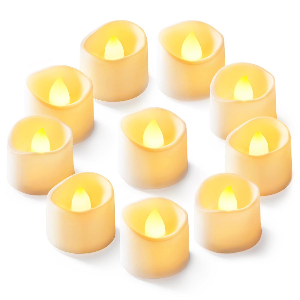 Flameless Tea Lights Candles Battery Operated - 12 Pack
