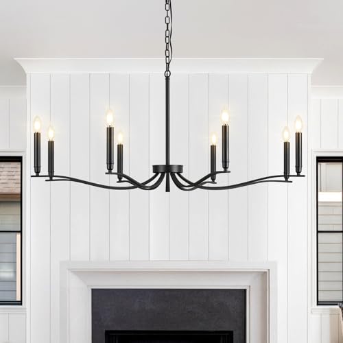 Black Chandelier (Black / 43.7 inch)