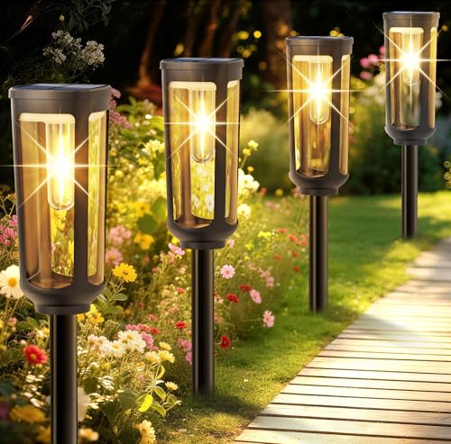 Solar Pathway Lights Outdoor Waterproof