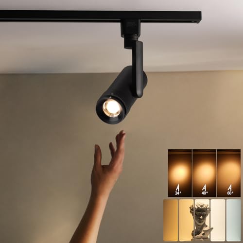 5 Color Zoomable LED Track Lighting Heads (Black)