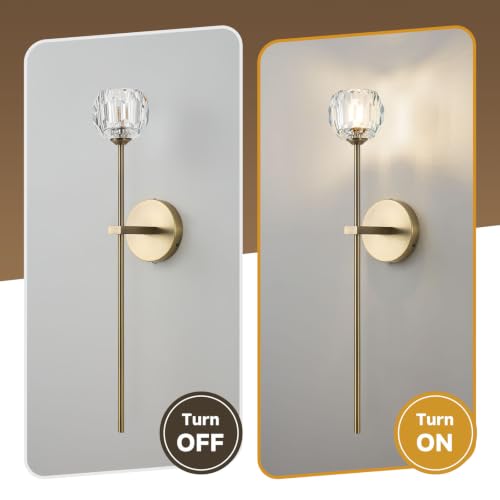 Copper Crystal Wall Sconces of Two Brass Mid Century Modern Bathroom Sconce (Copper / 2 PC)