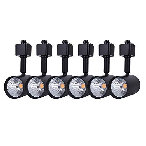 6 Pack H Type LED Track Lighting Heads 6.5W 4000K Neutral White (4000K Neutral White)