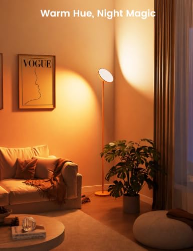 UFO Torchiere Floor Lamp (Orange)