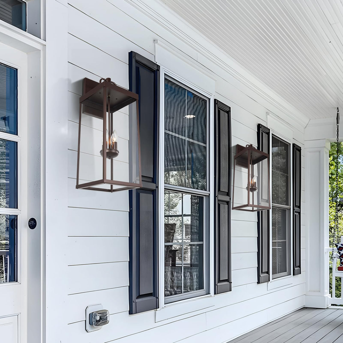 Outdoor Wall Sconce Light (Oil-Rubbed Bronze / Huge)