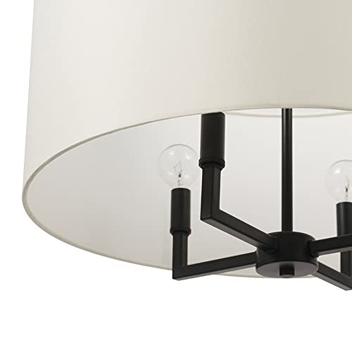 67000065 4 Light Chandelier (Matte Black, Emery)