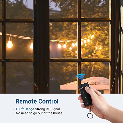 Dusk to Dawn Outdoor Dimmer with Timer for Patio Lights