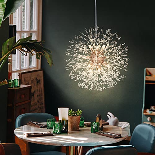 Modern Crystal Chandeliers Firework (Gold / 12-Light (Semi-Flush Mount))
