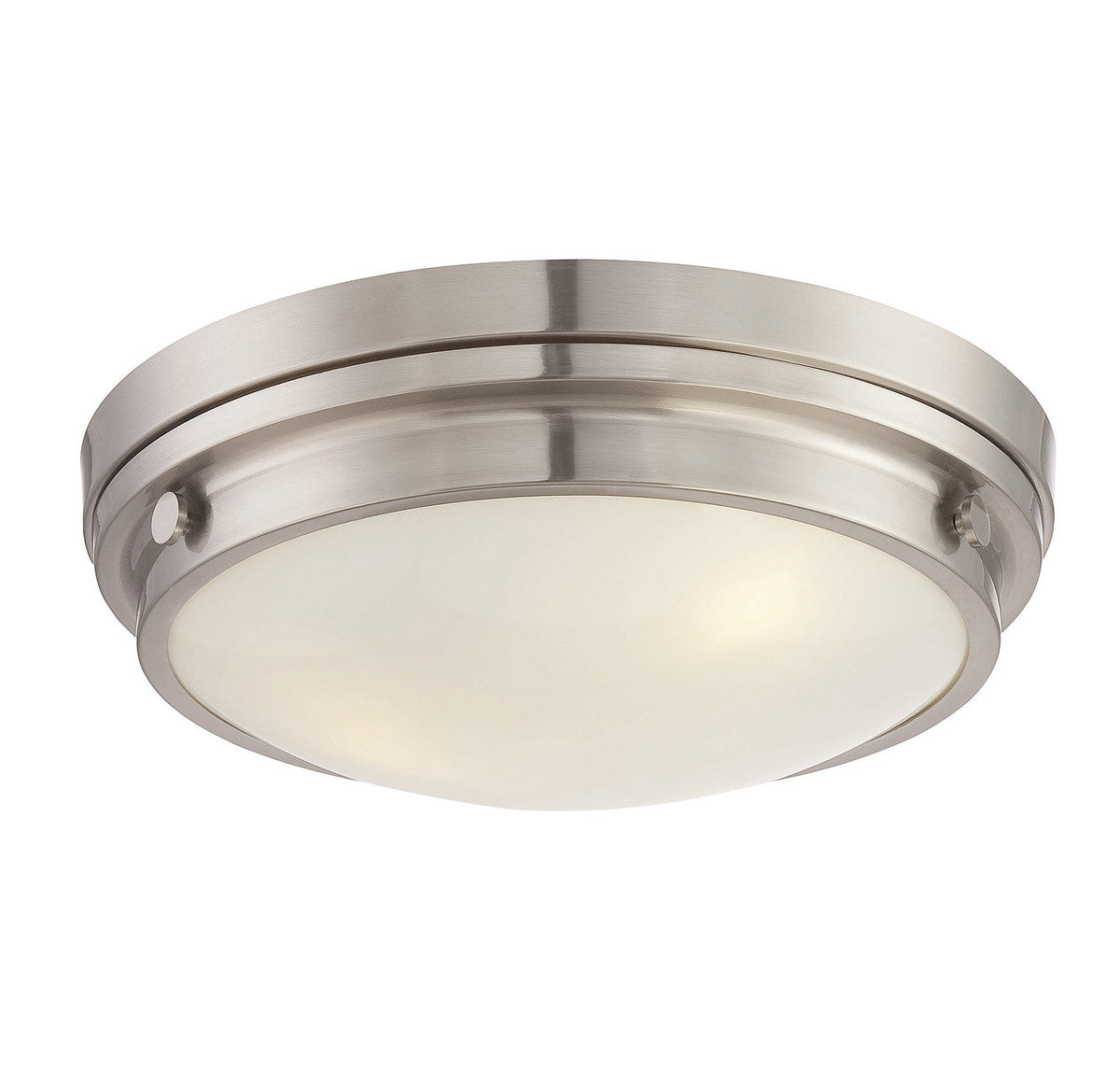 6-3350-16-SN, Lucerne 3-Light Flush Mount, Satin Nickel (15" Width / Satin Nickel)