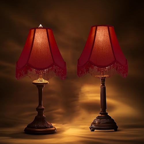 Lamp Shades Set of 2 (Burgundy / 2 Pack)