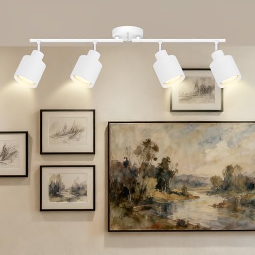 4 Light Led Track Lighting (4 light White)