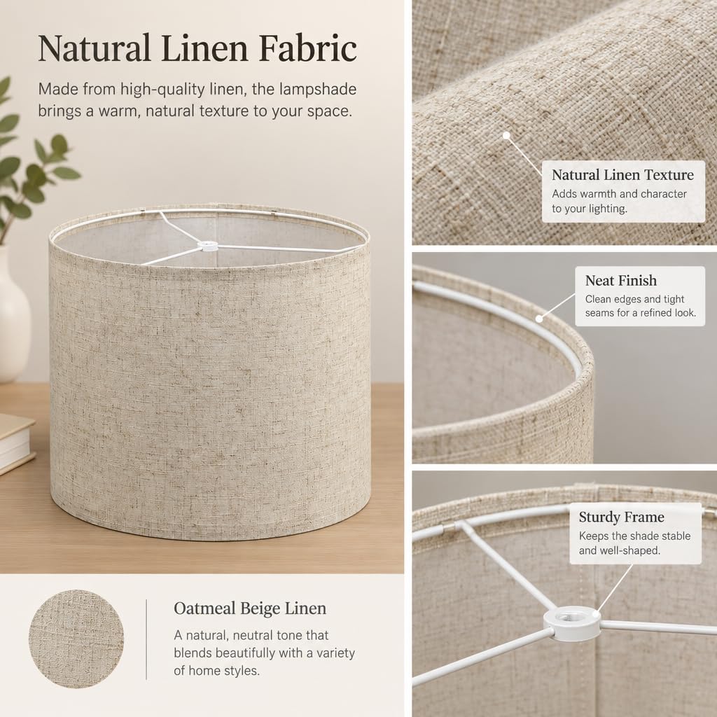 2 Pack Cylindrical Oatmeal Can Replacement Lamp Shades (Amaranth color)