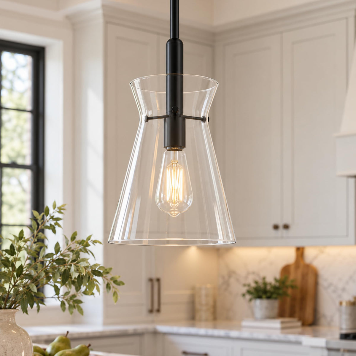 Black Pendant Lights Kitchen Island (Black)