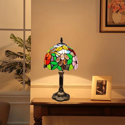 Tiffany Table Lamp (8Inch Grape Flowers)