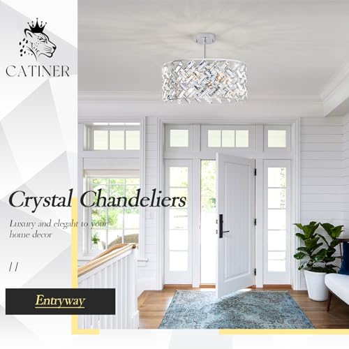 18" Chrome Crystal Chandelier (Large Chrome)